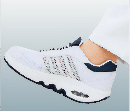 安定するかかと接地