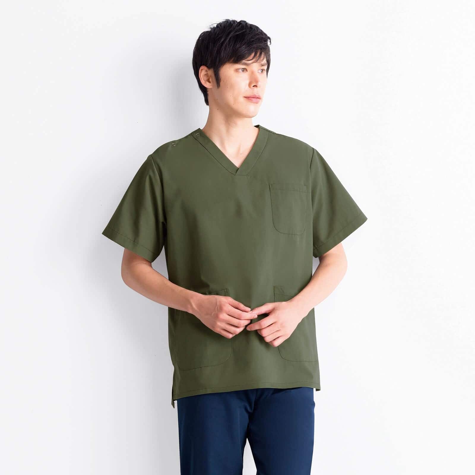 コットンブレンド カラースクラブ(男女兼用)