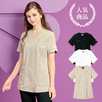 ＜マリークワント＞袖カットデザイン前開きストレッチジャケット