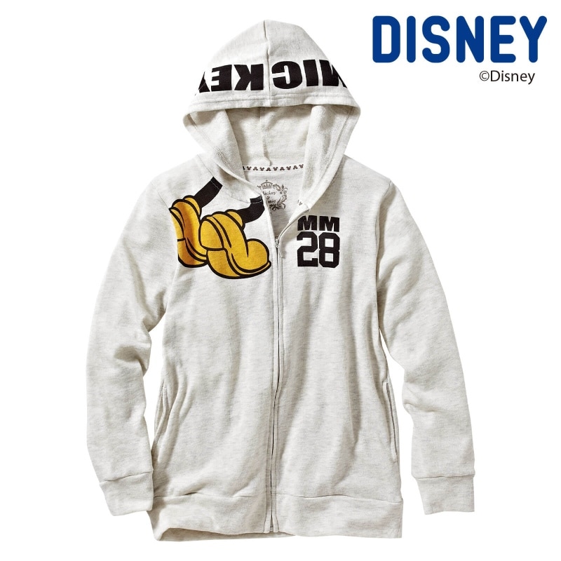 ＜DISNEY＞ プリント入りフルZIPパーカー
