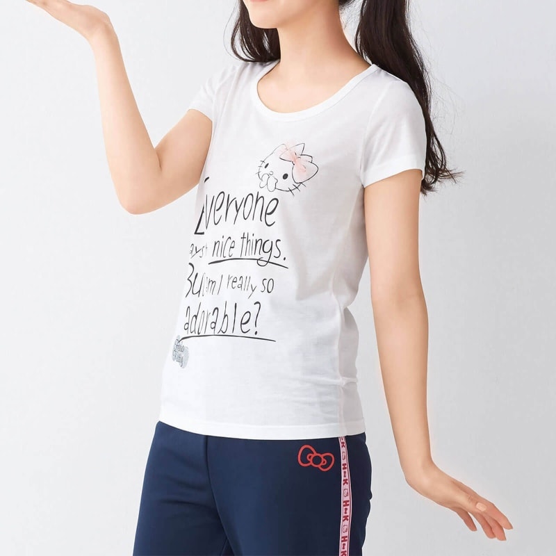 ハローキティtシャツ 訪問介護 介護 看護師 ナース の通販ならアンファミエ