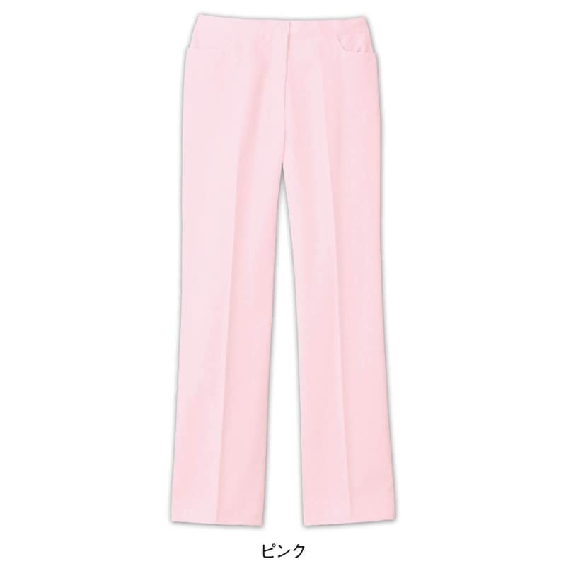 ※制電ツイル ストレートパンツ ラベンダー