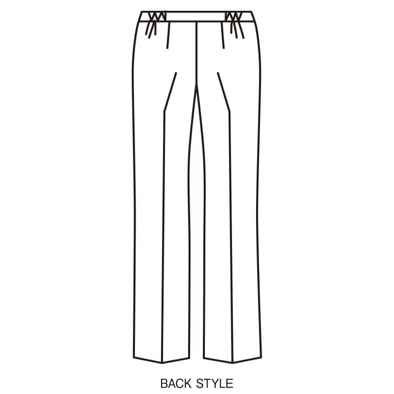 ※制電ツイル ストレートパンツ ラベンダー