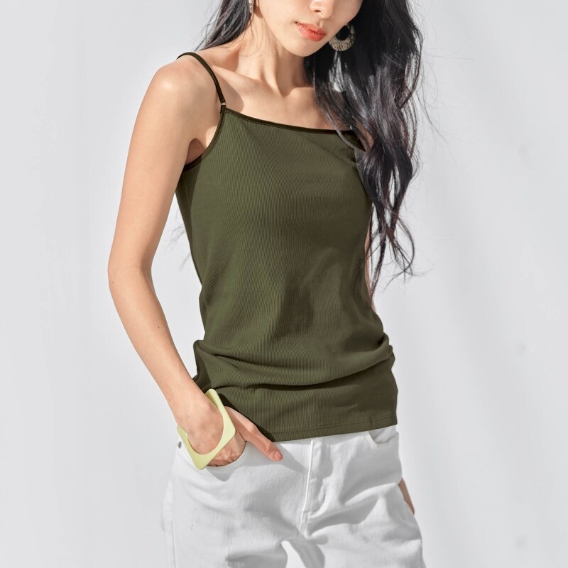 ジーラ コットン100 テレコリブシリーズ キャミソール インナー 看護師 ナース の通販ならアンファミエ