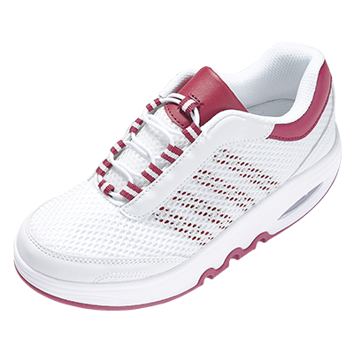 ホワイト×バーガンディ