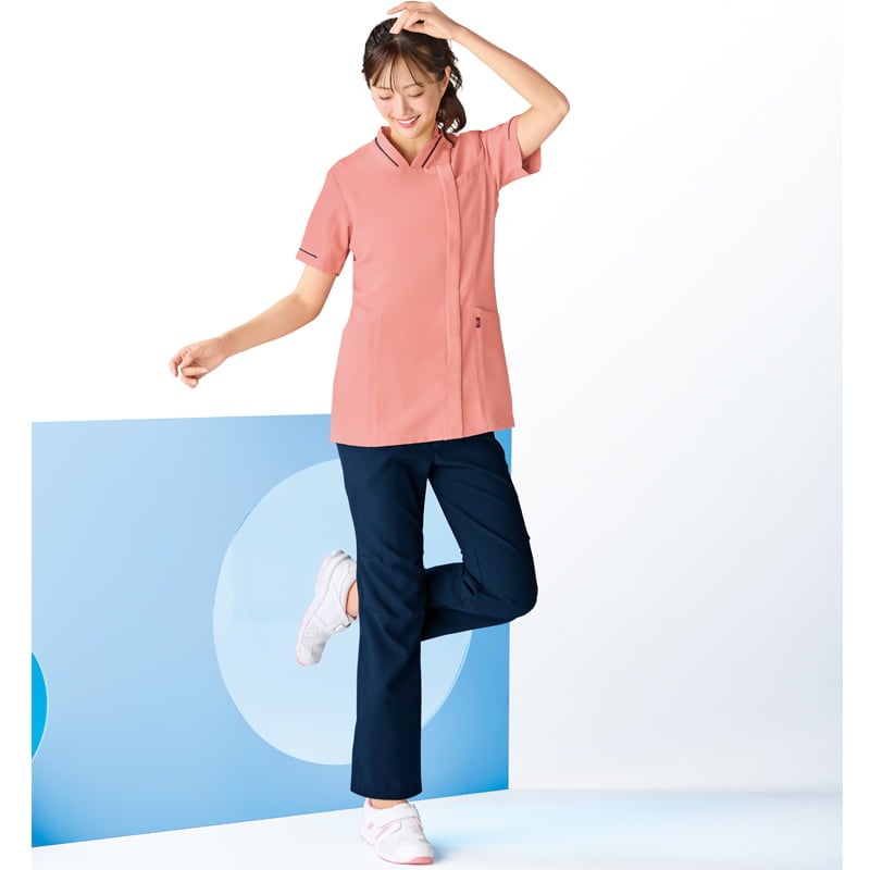 ＜ミズノ＞前ファスナー配色パイピングスクラブ