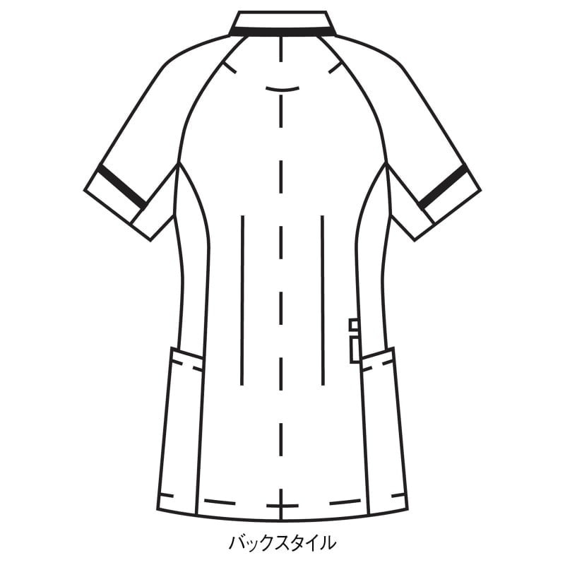 ＜ミズノ＞前ファスナー配色パイピングスクラブ