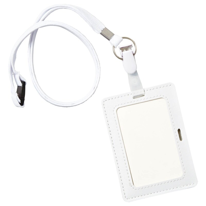 タテヨコ兼用ストラップ付き合皮ネームホルダー ナースグッズ 医療雑貨 看護師 ナース の通販ならアンファミエ