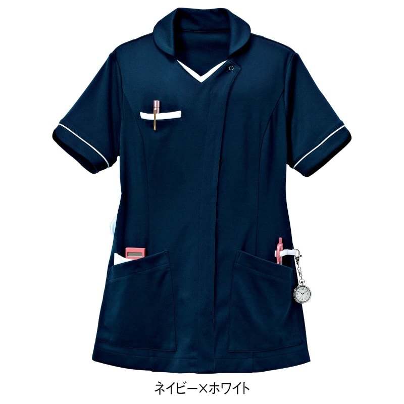 パウダーストレッチ オープンミニ衿ジャケット