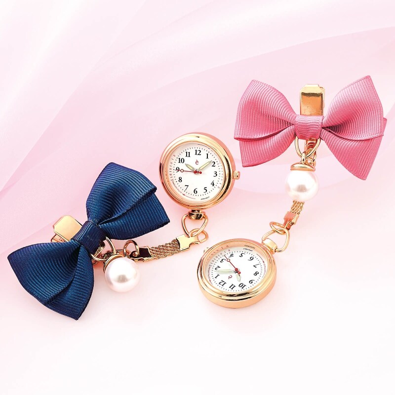 リボンチャーム付ガーリーナースウォッチ ナースグッズ 医療雑貨 看護師 ナース の通販ならアンファミエ
