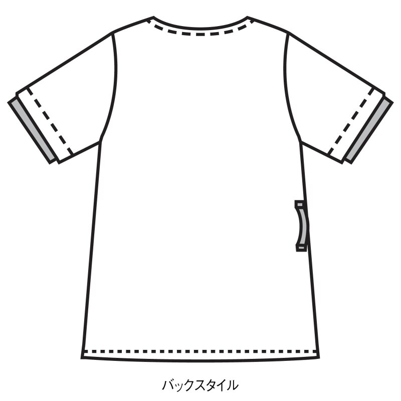 ハローキティ ポケットイン刺繍スクラブ 白衣 ナース服 ナースウェア 看護師 ナース の通販ならアンファミエ