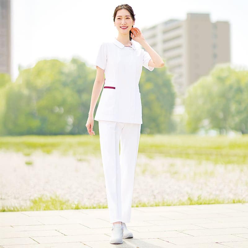 ＜ナガイレーベン＞配色トリミングジャケット