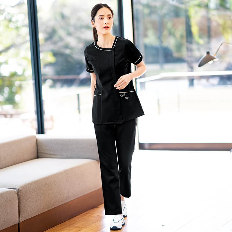 ＜ハナエモリ＞アシンメトリーVネックジャケット