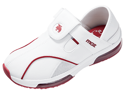 ホワイト×バーガンディ