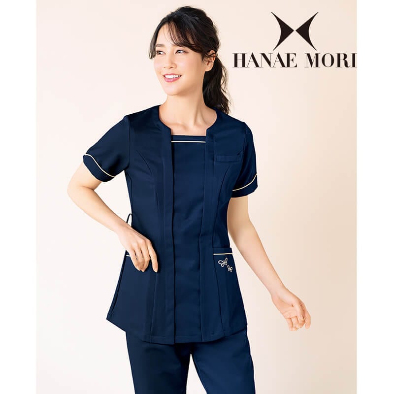 【3万円】HANAE MORI ベロア　フリルパイピング デザインジャケット