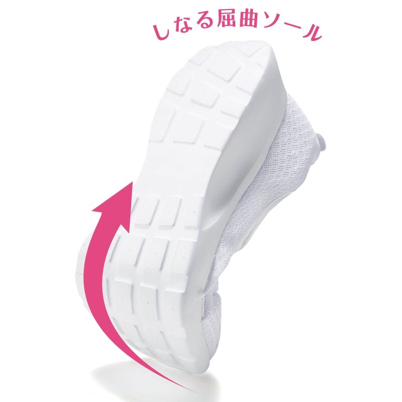 甲高対応厚底クッションスニーカー 高反発中敷付き ナースシューズ 看護師 ナース の通販ならアンファミエ