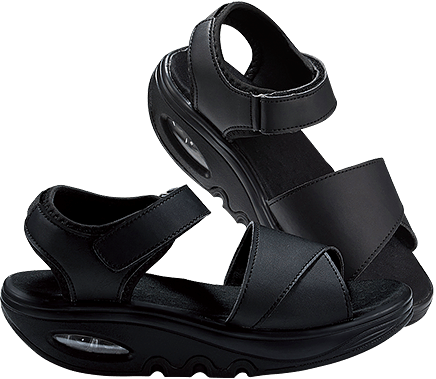 舟底ソールアンクルバンドナースサンダル