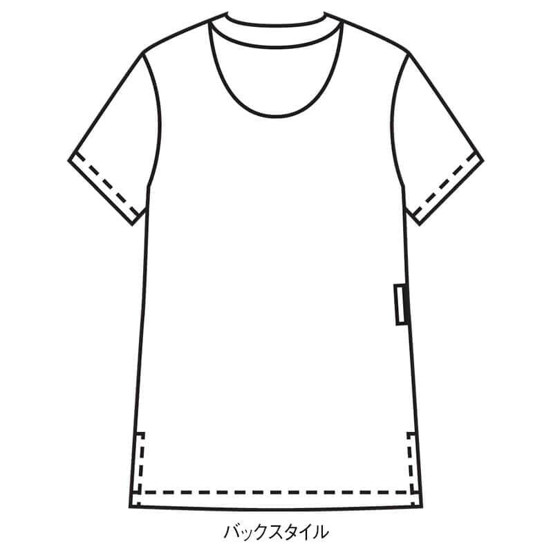 ☆ストレッチギャバ制電パイピングスクラブ(男女兼用): 白衣・ナース服