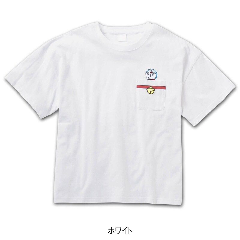 ドラえもん ポケ付きワイドtシャツ 訪問介護 介護 看護師 ナース の通販ならアンファミエ