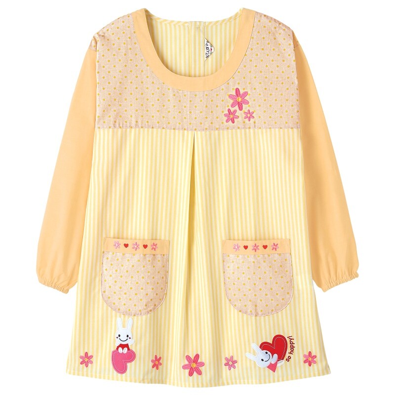 ハートかっぽう着 エプロン 予防衣 看護師 ナース の通販ならアンファミエ