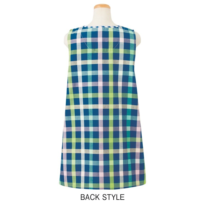 スヌーピー おさんぽチェック切替エプロン エプロン 予防衣 看護師 ナース の通販ならアンファミエ