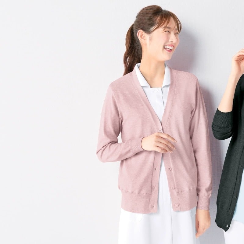 あったか裏地付きウォッシャブルやわらかカーディガン(レギュラー丈)