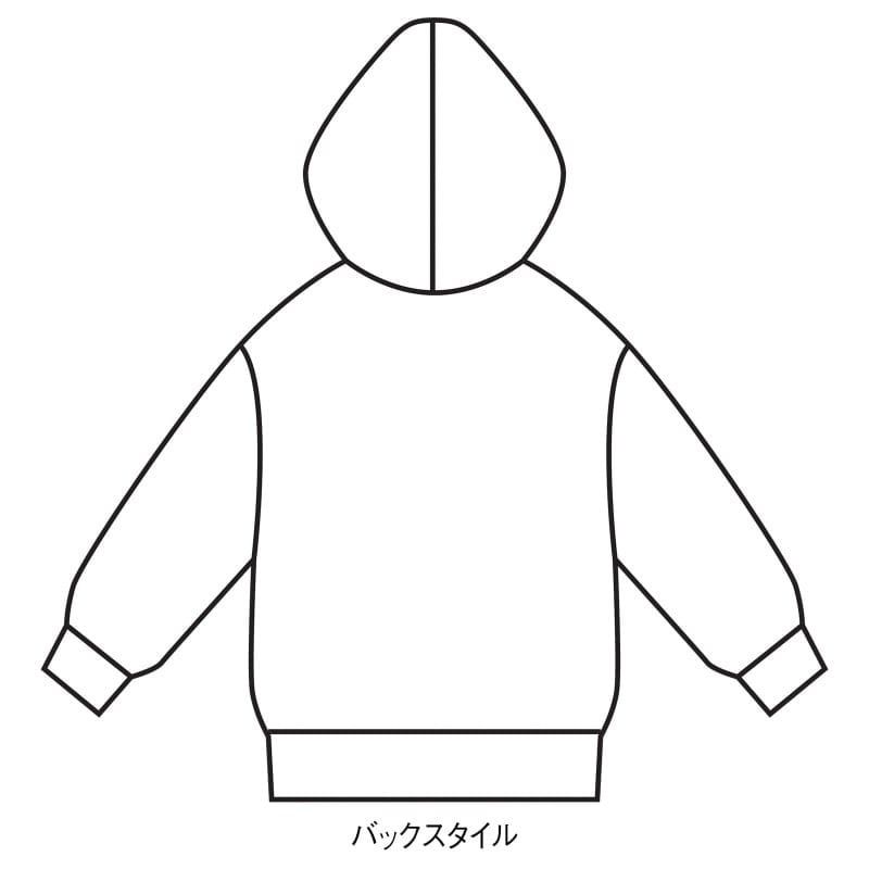 <moz>裏起毛ロゴ入ジップパーカ