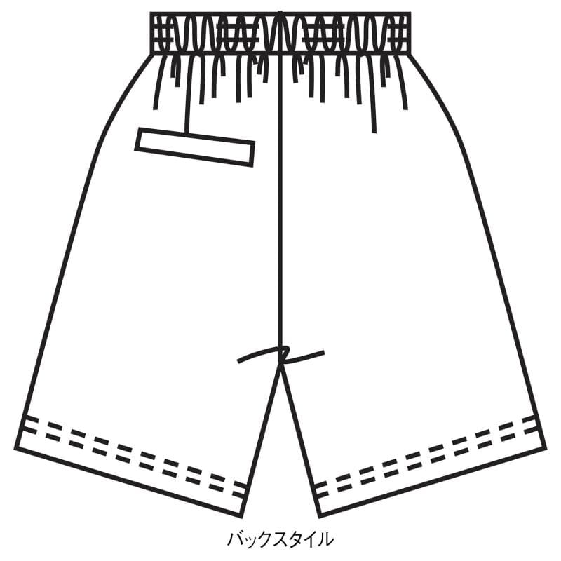 はっ水加工！ウエスト総ゴムドライメッシュハーフパンツ(男女兼用)