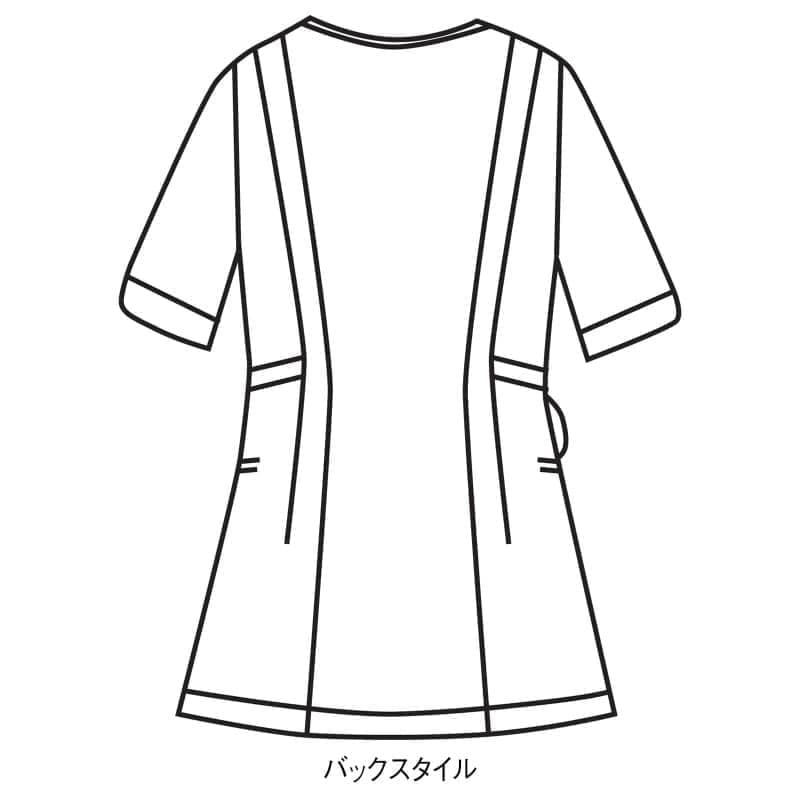 <アクアスキュータム>タックデザインフロントジップジャケット