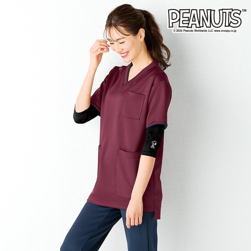 ＜スヌーピー＞ストレッチスクラブインナー