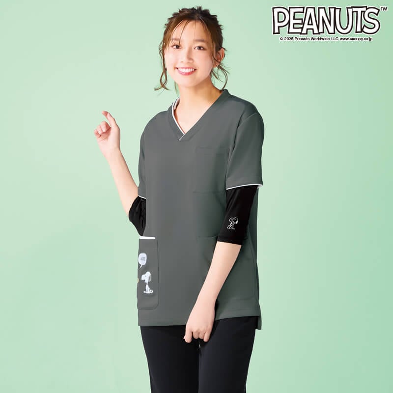＜スヌーピー＞ストレッチスクラブインナー