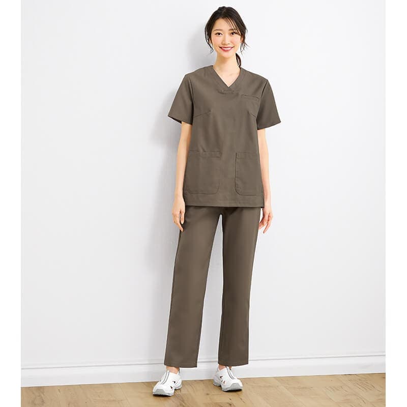 <re:i>デオドラントサポートウエストリブストレートパンツ