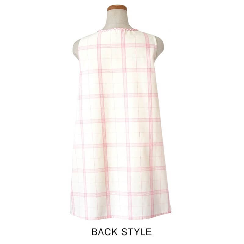 ＜ミッフィー＞チェック柄切替エプロン