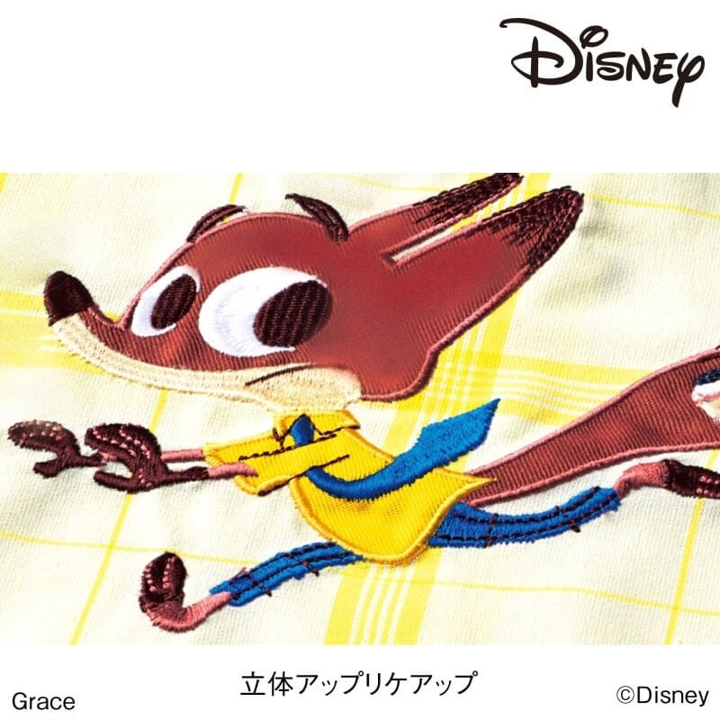 ＜ディズニー＞ズートピア/チェック柄切替エプロン