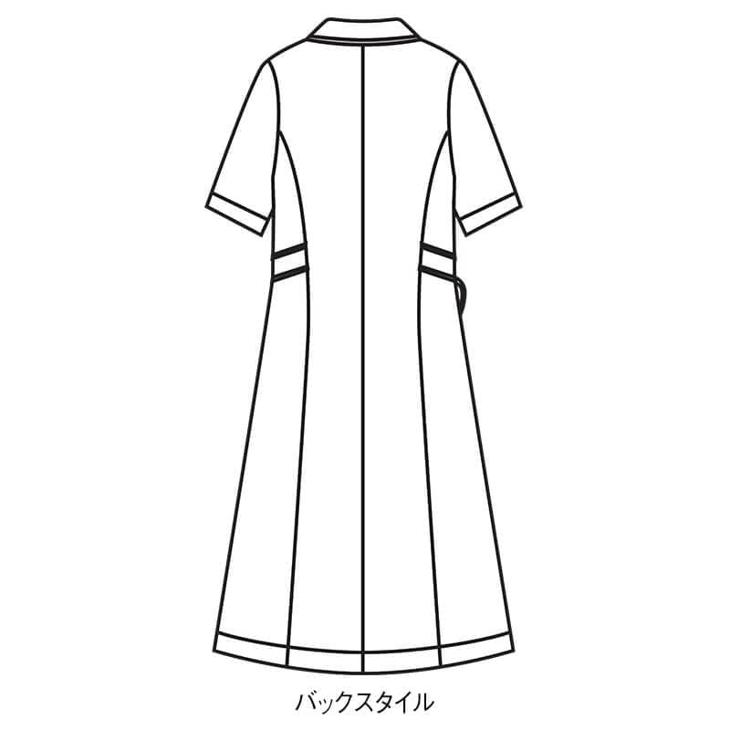 <アクアスキュータム>ウエストベルトワンピース