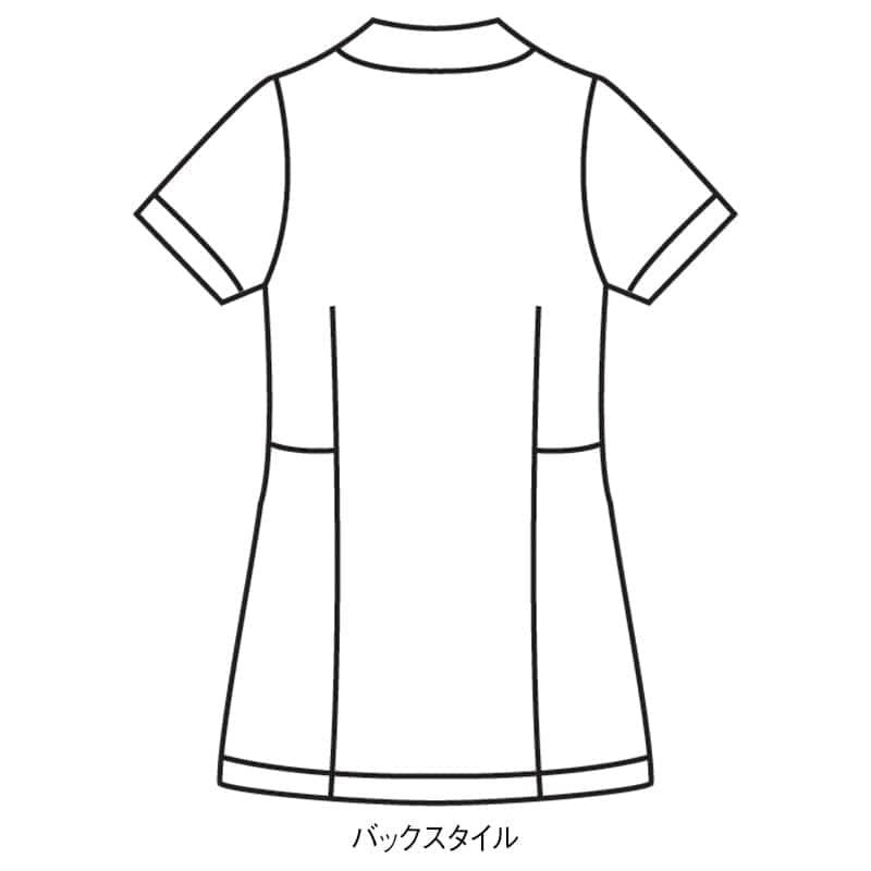 バックラチネ ポケット配色衿付き前開きジャケット