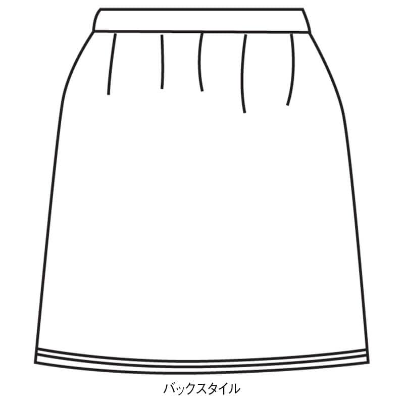 ワッフルストレッチスカート見えキュロット