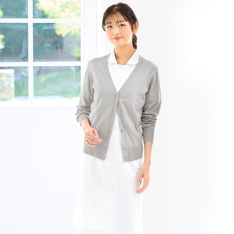 ICECLEAN Cottonひんやり涼しいUV対策綿混ニットカーディガン