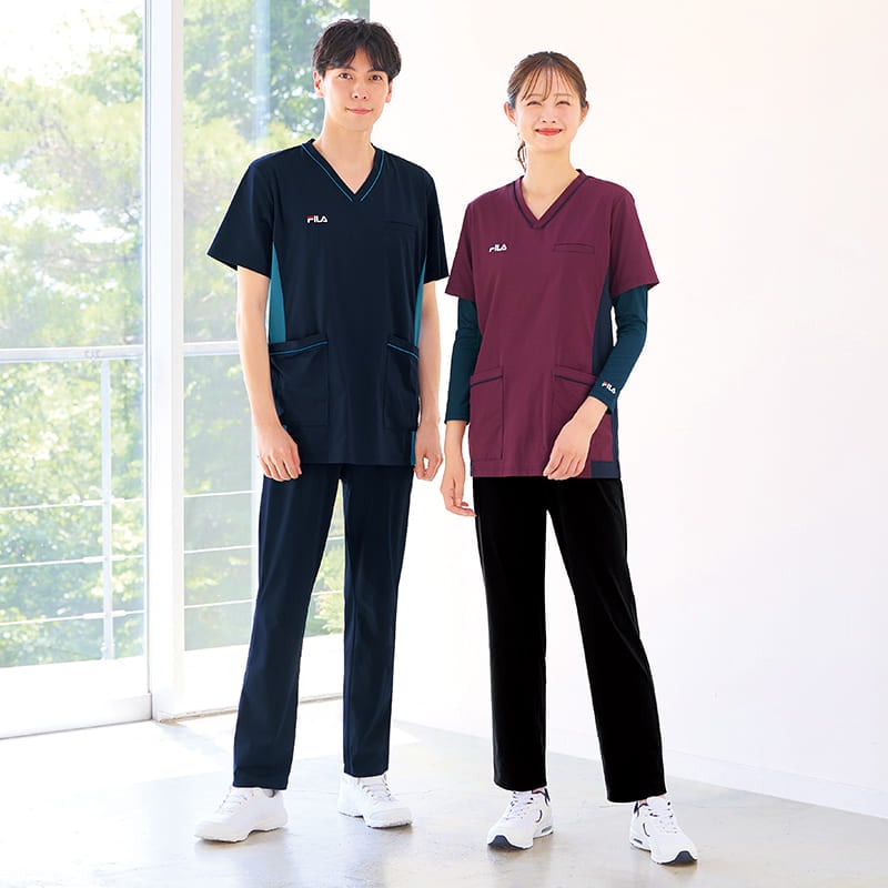 ＜FILA＞ストレッチスクラブTシャツ(男女兼用)