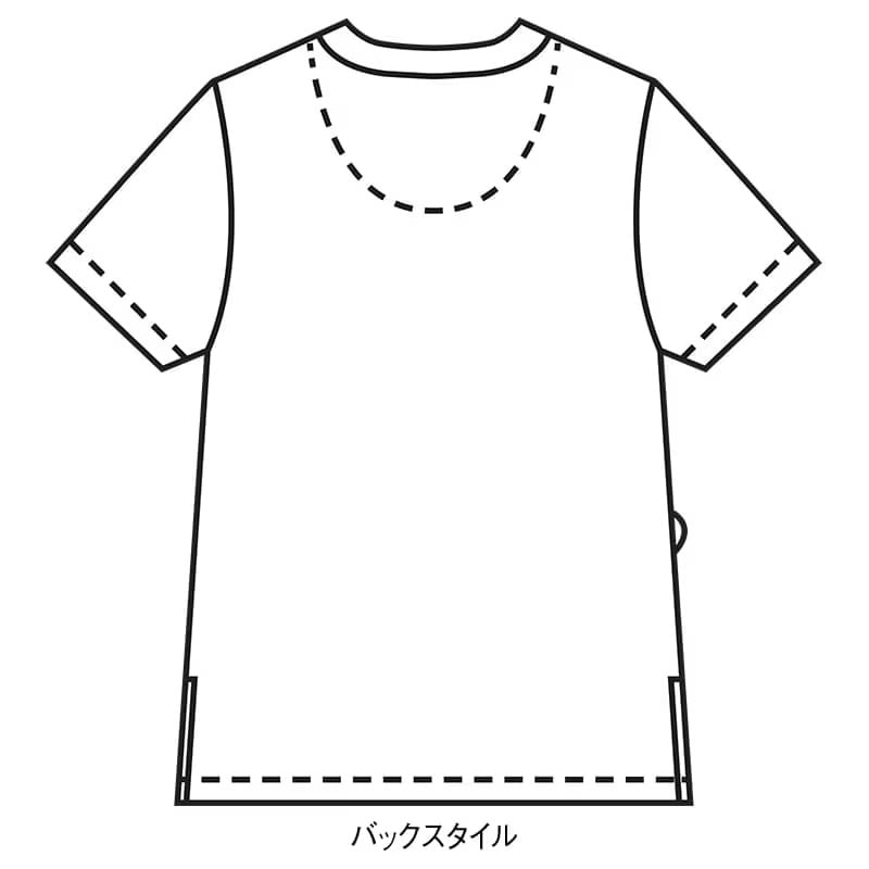 ＜ハローキティ＞ホスピタルクラウン基金 配色ストレッチスクラブ