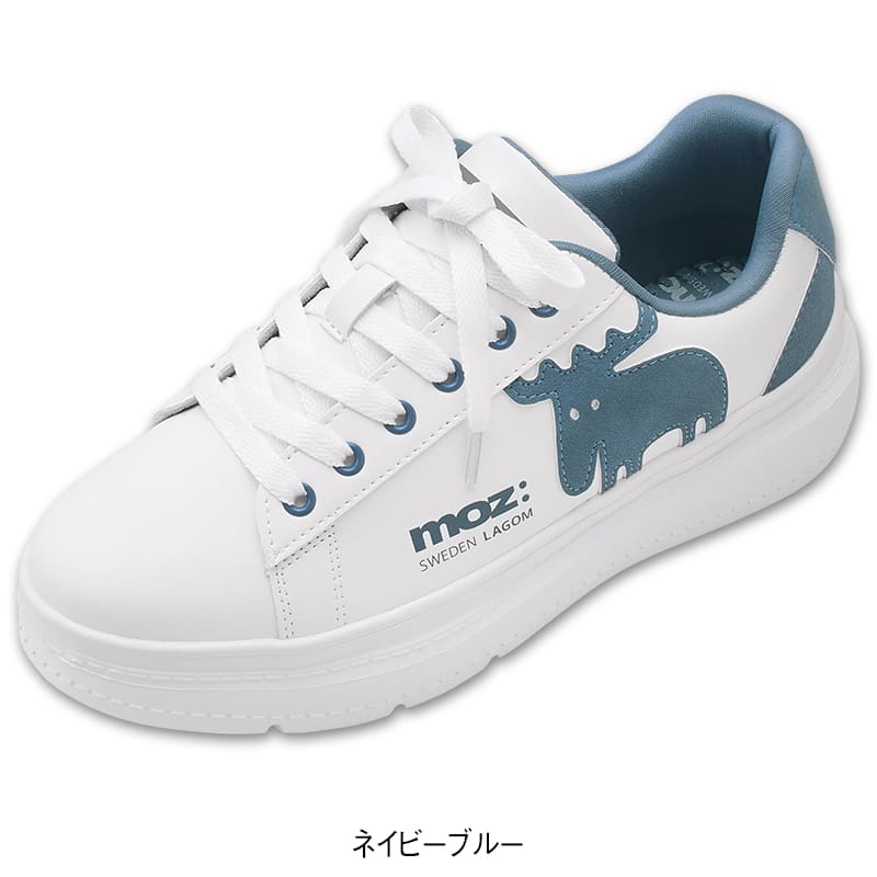 <moz> 厚底エルクデザインスニーカー(低反発中敷付き)