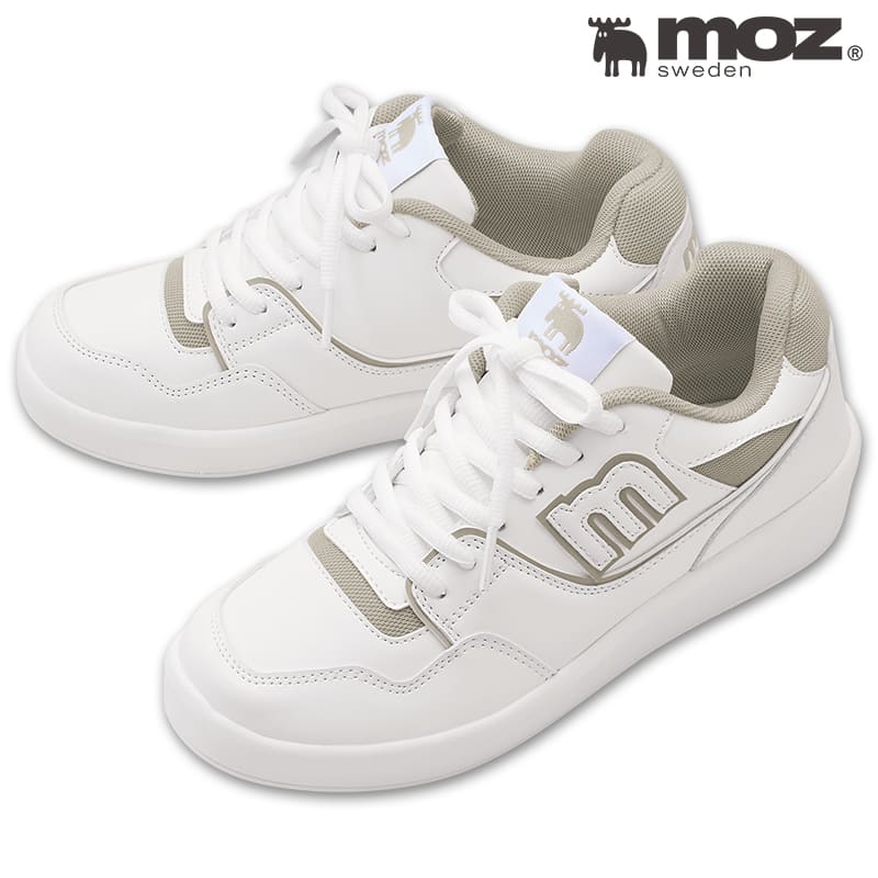 ★＜moz＞ 軽量厚底mロゴデザインスニーカー