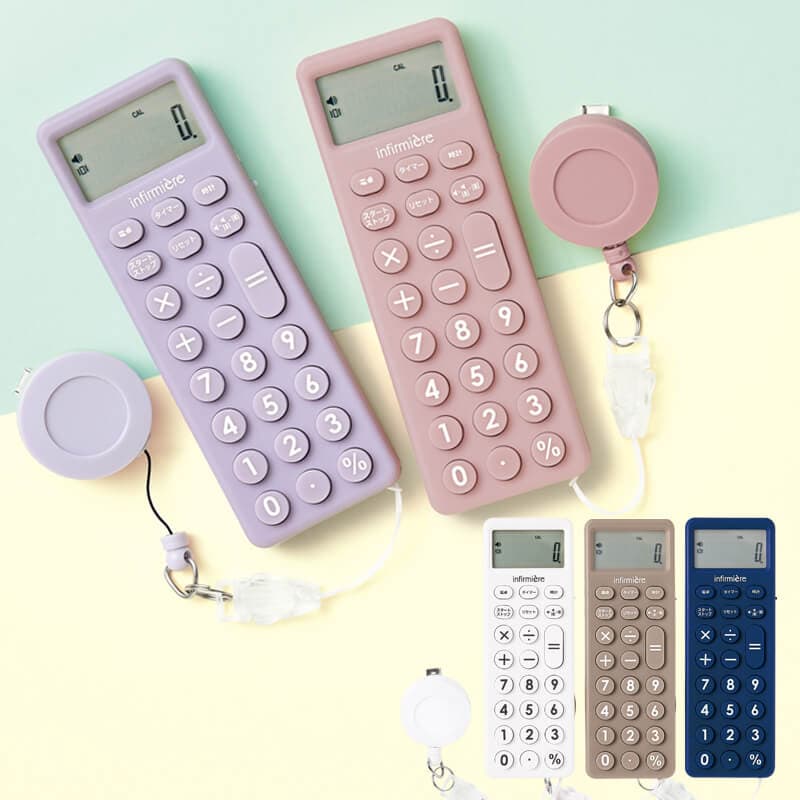 ★リール付電卓バイブタイマー