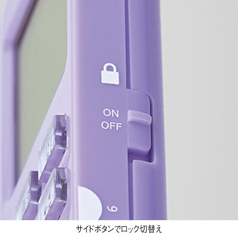 サイドスイッチ電卓付点滴タイマー
