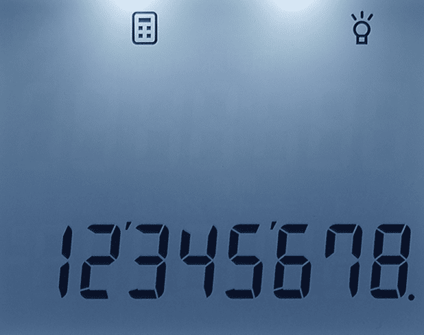 バックライト付き