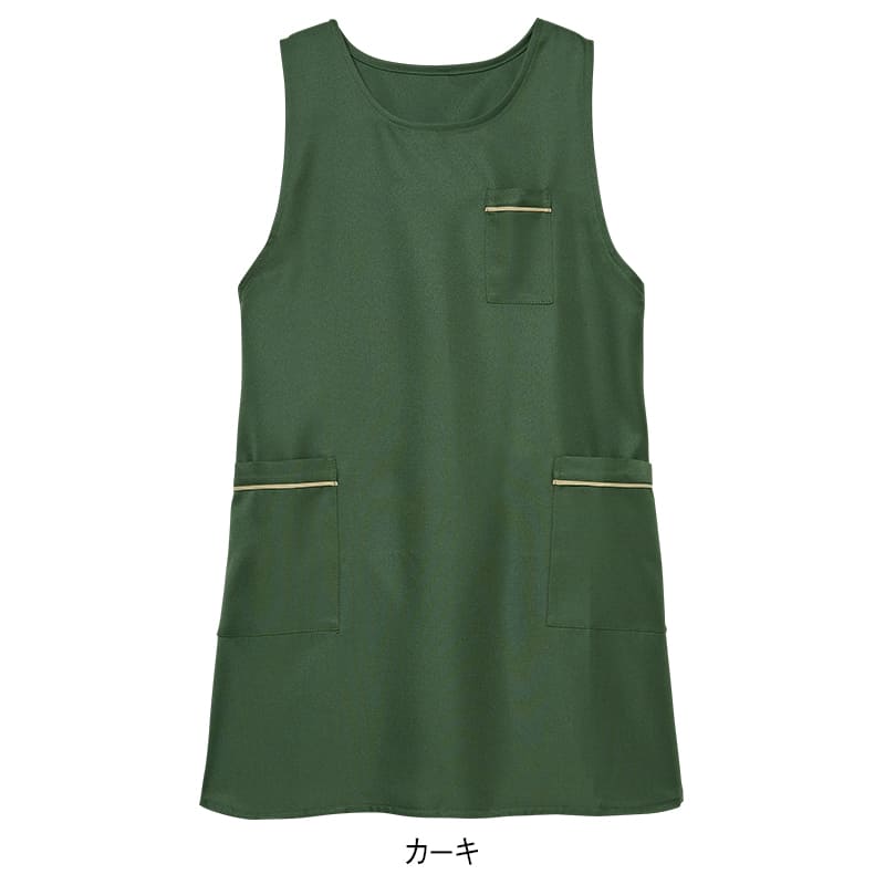 お尻が隠れる美シルエット！ウエスト周りフリーサイズエプロン