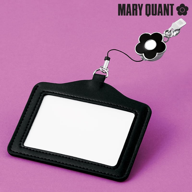 ★＜マリークワント＞リール式名札ケース