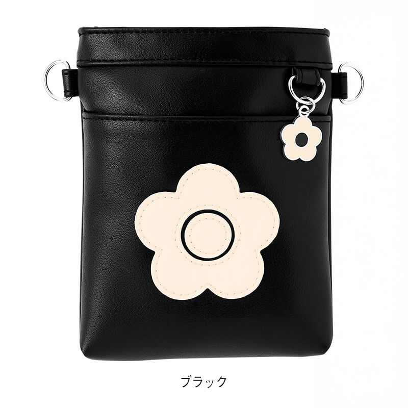 ＜マリークワント＞アップリケ合皮チャーム付きペンケース