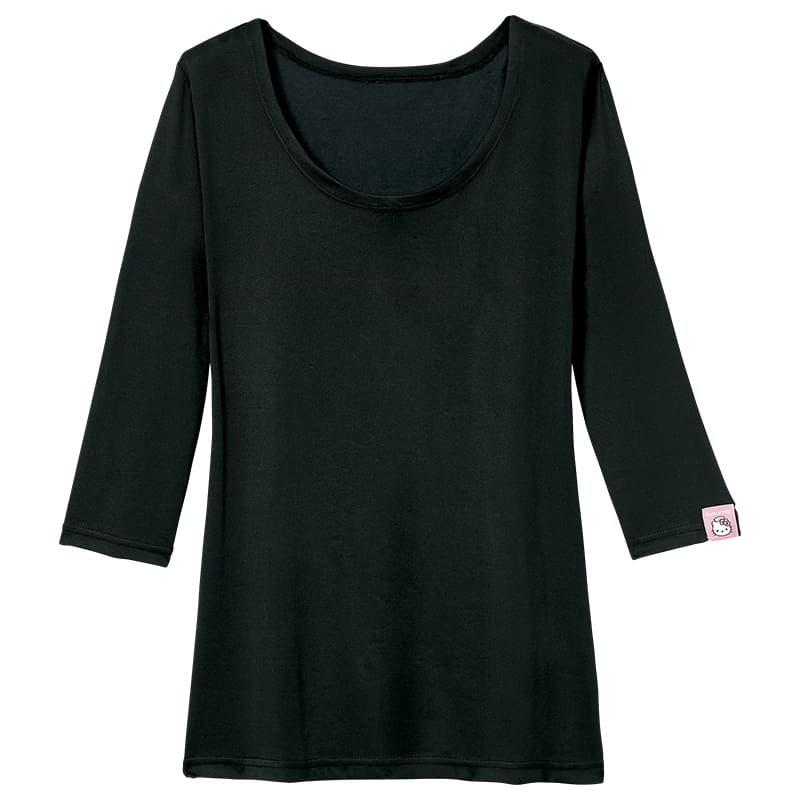 ★＜ハローキティ＞ホスピタルクラウン基金 ストレッチスクラブインナー(七分袖)