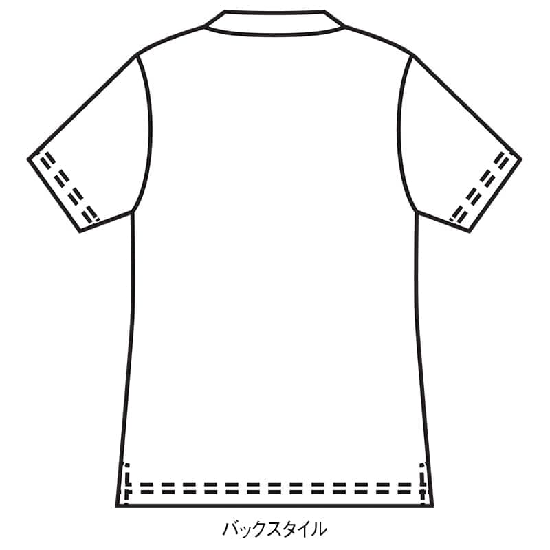 360°サークルストレッチポケット配色スクラブ